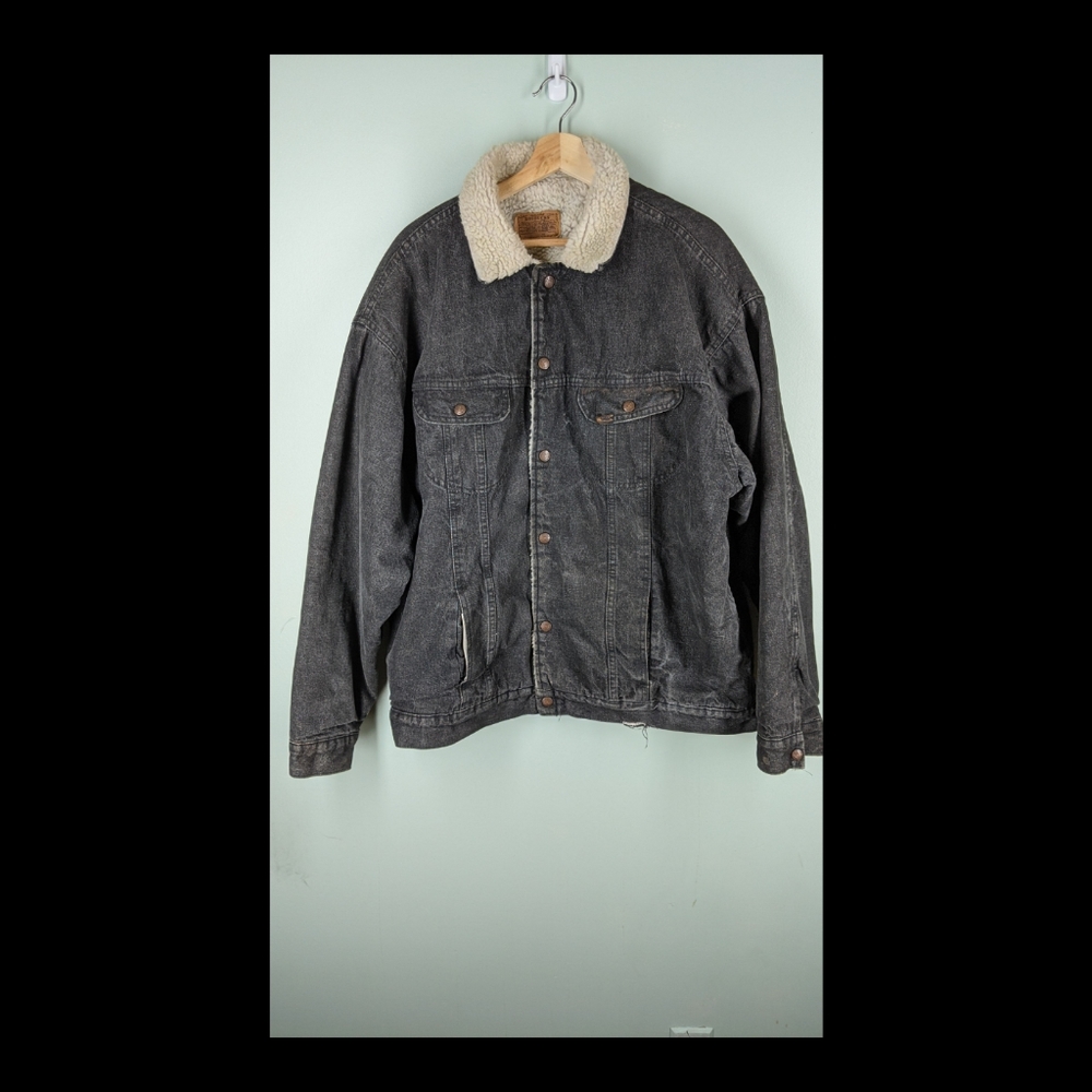 Vintage Roebucks Sherpa Denim Jacket